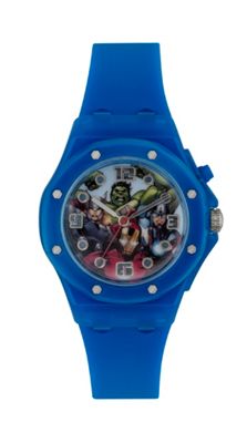 Boys Disney Avengers flashing blue watch with avengers dial avg3501
